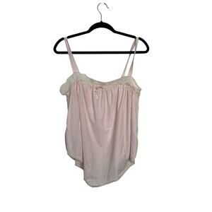 Vintage Spotlight Pale Light Pink Dainty Tank Top Made in USA Women's Size Small